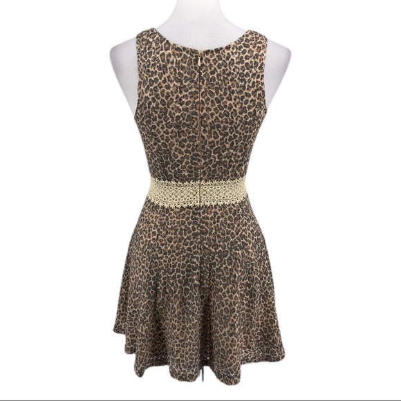 Ellison Leopard Print Mini Dress, Size S - Picture 4 of 6